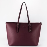 Cumpara ieftin Geanta bordeaux FloraCo Paris de talie mare F1808 16