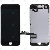 Modul display LCD + Digitizer cu piese mici grad A+ negru pentru iPhone 8 iPhone SE 2020