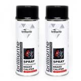 Cumpara ieftin Pachet 2 x Vopsea Spray Brilliante Negru pentru Etriere Frane 400 ml