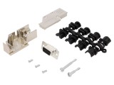 Conector D-Sub 9P Femelă 90&deg; pentru Lipire pe Cablu