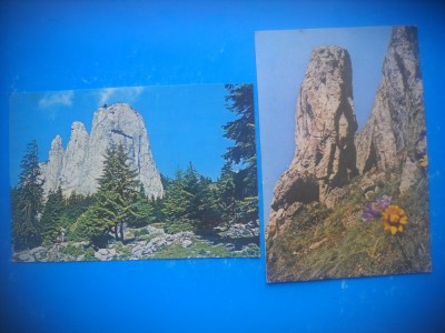 HOPCT LOT 3849 -2 CARTI POSTALE-MUNTII HAGHIMAS-JUD-HARGHITA-NE CIRCULATE foto