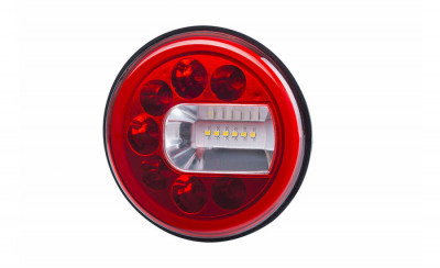 Lampa Spate Multifunctionala Hor 96b - Luna, Led 12 / 24v, Dreapta (versiunea Pentru Montare Pe Perete, Marcaj Lateral, Far De Ceata Si Marsarier, Cab foto