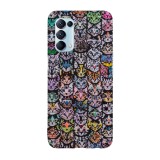 Husa compatibila cu Oppo A54 5G model Cat wall, Silicon, TPU, Viceversa, Transparent, Carcasa