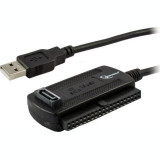 Cumpara ieftin CABLU USB GEMBIRD adaptor USB 2.0 (T) la IDE (M) ori S-ATA (M) 30cm negru AUSI01