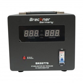 Stabilizator automat de tensiune 3000VA monofazic cu servomotor Breckner Germany