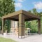 Gossi pavilion cu acoperis dublu, gri taupe, 3 x 3 x 2,7 m, 180 g/m2