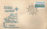 Rom&acirc;nia, Expoziţia filatelică &quot;Marina &#039;82&quot;, plic, Constanţa, 1982