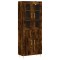 Dulap inalt, stejar fumuriu, 69,5x34x180, lemn compozit