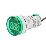 Ampermetru digital de panou, 22mm, 220v, verde