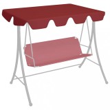 Cumpara ieftin Copertină de rezervă leagăn grădină, roșu vin 150/130x105/70 cm
