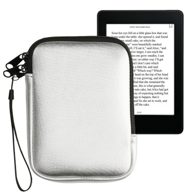 Husa Universala Kwmobile pentru eBook Reader de 6 inch, Argintiu, Neopren, KWM000010OQ013C foto