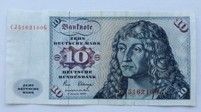 10 Mark 1980 Germania / marci germane seria 5162100