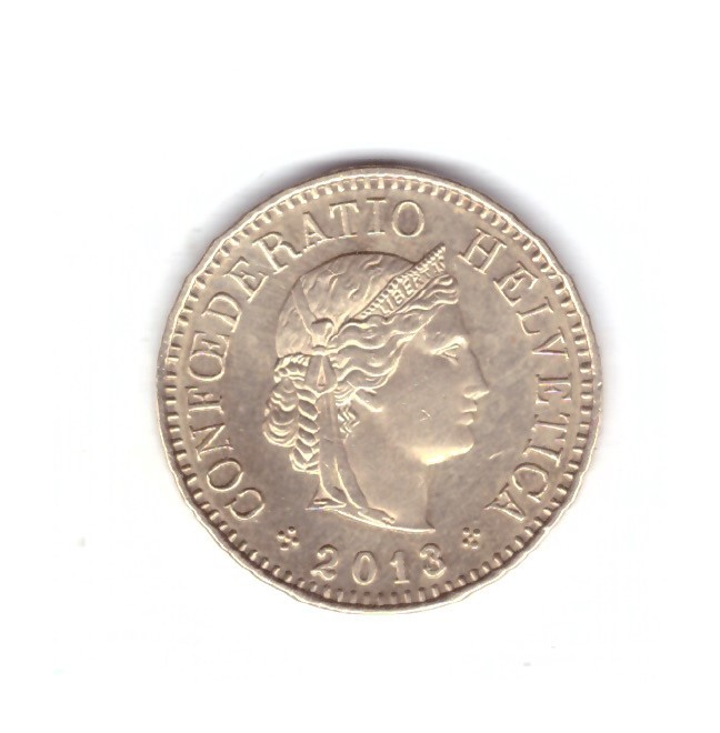 Moneda Elvetia 5 rappen 2013, stare foarte buna, curata