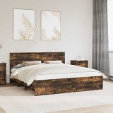 Cumpara ieftin Cadru de pat Stejar fumuriu 180 x 200 cm Lemn prelucrat