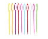 Set 10 Ace Plastic 9cm, Crosetat, Tricotat, Diverse Culori, Flexibile, Usor de Folosit