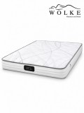 Saltea ortopedica Wolke Pocket Spring Relax 180x200x20 cm, 17 cm arcuri individuale tip Pocket Spring, 3 cm spuma poliuretanica, fermitate moale