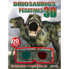 Carte 3D cu Abtibilduri Dinozauri foto
