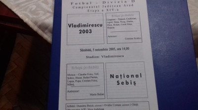 program Vladimirescu 2003 - National Sebis foto