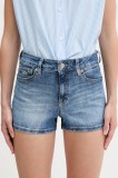 Tommy Jeans pantaloni scurți din denim uni, medium waist, DW0DW20090
