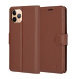Husa iPhone 11 Pro Techsuit Leather Folio, maro