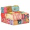 vidaXL Fotoliu puf modular, model petice, material textil