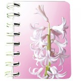 Cumpara ieftin Carnet cu spira Zambila roz, 7 x 10 cm, 75 foi veline