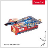 Cubic Fun - Puzzle 3D lansator de avioane 53 piese