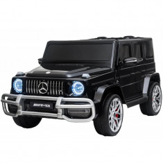 Masinuta electrica pentru 2 copii Mercedes G63 XXL 4x4 180W 12V PREMIUM culoare Neagra foto