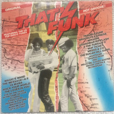 that's funk hot groove disc vinyl lp various muzica disco funk hip hop rap VG+