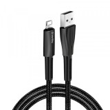 Cablu Date si Incarcare USB-A - Lightning ColorWay CW-CBUL035, 18W, 1m, Negru