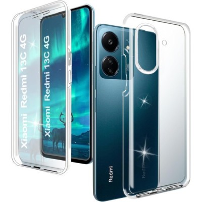 Husa 360 compatibila cu Xiaomi Redmi 13C - V2 Transparent fata si spate foto