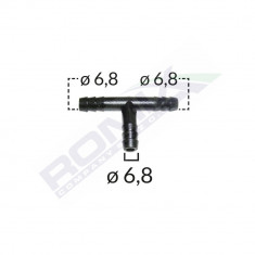 CONECTOR TEU FURTUN CONDUCTE UNIVERSAL 6.8MM - NEGRU SET 5 BUC 62598