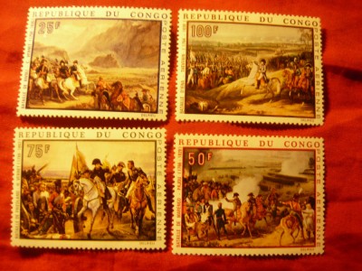 Serie Congo 1969 -200 Ani Napoleon I - Batalii , 4 valori foto