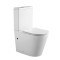 Set Vas WC Pe Pardoseala, Model LX-2904, Fara Rama, Rimless, Rezervor Apa, Iesire Orizontala P-Trap, Dimensiuni 610 x 360 x 850 mm, Alb, Ceramica, Cap