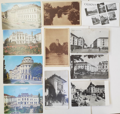 Lot 19 Carti Postale RPR + RSR Craiova - Anii 1960-1970 (4 poze) VEZI DESCRIEREA foto