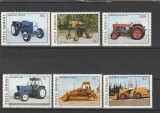 ROMANIA 1985 LP 1137 TRACTOARE ROMANESTI SERIE MNH