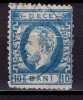 ✅ RO 1872 ,LP 36 ,"Carol I cu barba- dant.",10 B albastru,pliuri/crapaturi,stamp., Stampilat