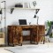 vidaXL Birou, stejar afumat, 140x50x75 cm, lemn compozit 829577