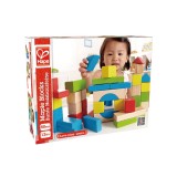 Cumpara ieftin Cuburi din lemn de construit colorate 50 piese Hape