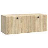 vidaXL Oglindă TV montată pe perete Stejar Sonoma 78,5 x 31 x 30 cm 899227