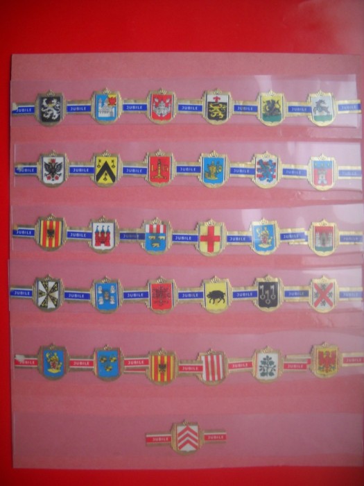 HOPCT LOT NR 109 HERALDICA BELGIA / STEME - -31 BUC-ETICHETE VECHI DE TRABUCURI/ CIGARS LABELS -COLECTIE DE LUX-