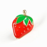 Brosa martisor capsuna rosie