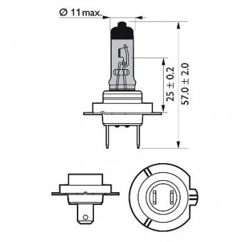 BEC FAR H7 55W 12V WHITE VISION ULTRA (blister) PHILIPS foto