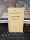 Act de constituire &icirc;n obște.. de membrii Băncei Populare Ștefan cel Mare din com. Cotu Vameșului, jud. Roman, azi sat &icirc;n com. Horia, jud. Neamț, 1906