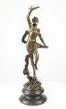 Aurora-statueta din bronz cu un soclu din marmura VG-21