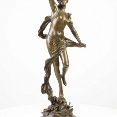 Aurora-statueta din bronz cu un soclu din marmura VG-21