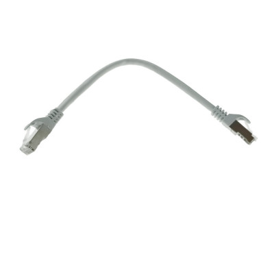 Cablu retea-patchcord CAT6 FTP, Lanberg 43612, 2 X RJ45, lungime 25cm, AWG26, 10Gb s-250MHz, de legatura retea, ethernet, gri foto