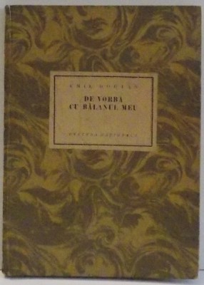 DE VORBA CU BALANUL MEU de EMIL DORIAN , 1925 foto