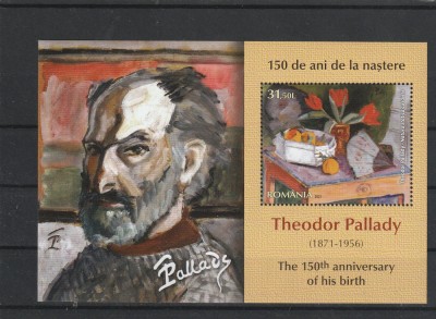 Theodor Pallady, colita,nr lista 2321a , Romania . foto