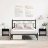 vidaXL Noptiere 2 buc stejar negru 40x30x40 cm lemn de stratificat 862364